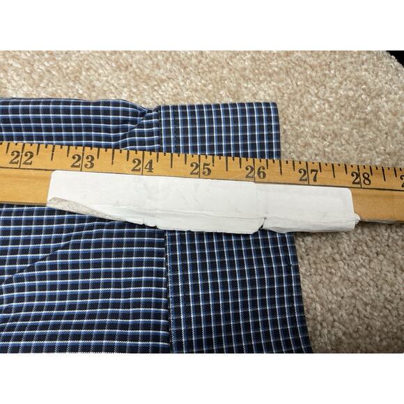 Eddie Bauer Wrinkle Free Shirt Mens 3XL Relaxed Fit Blue Check Travel Office - Picture 9 of 11